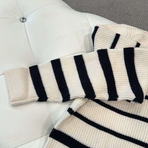 Talbots Black & White Striped Sweater - Picture 4 of 7